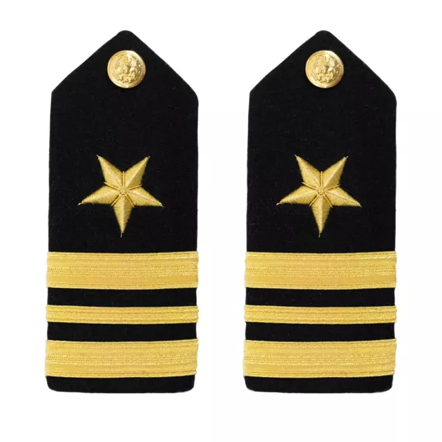 Genuine U.s. Navy Shoulder Board: Line Lieutenant Commander - Female - Lcdr 0-4