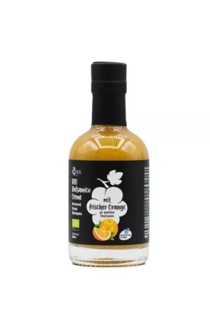 Rizes BIO Balsamico-Creme mit frischer Orange Griechisches Produkt