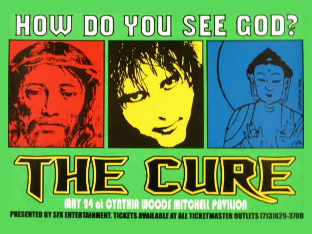 The Cure Cynthia Woods 16" x 12" Photo Repro Concert Poster