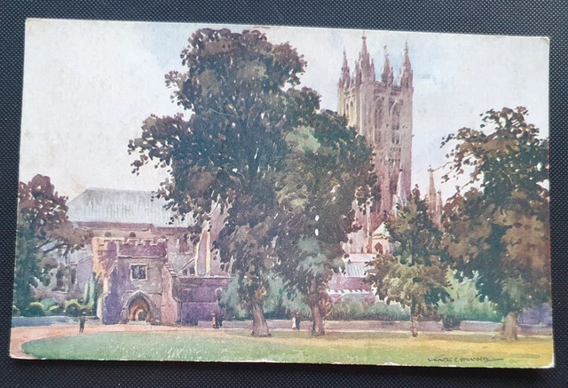 Unposted Photochrom Co Postcard - Canterbury Cathedral (b)