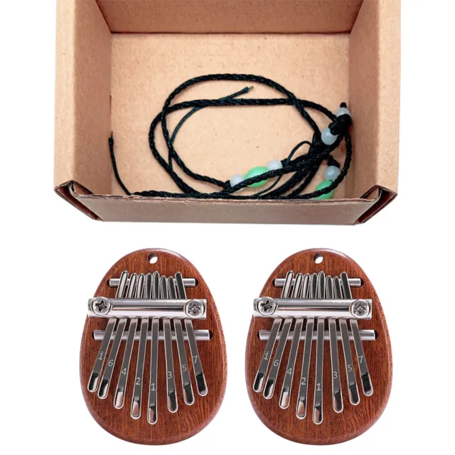 8 Keys Mini Kalimba Wooden Thumb Piano Musical Instrument (Water Drop) *Z