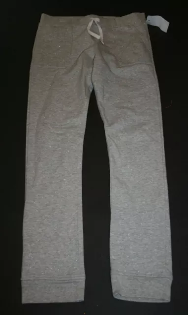 New OshKosh 12 year Girls Gray Glitter Pull On Sweatpants Active Pants Pockets