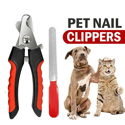 Pet Dog Toe Nail Clippers Cutter Trimmer Scissors Shears Professional Heavy Duty
