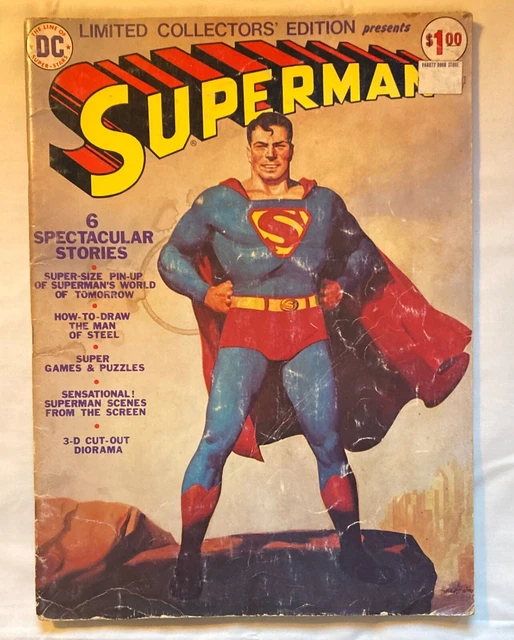 SUPERMAN DC Comics Treasury Edition Comic Book 1974 Giant Size Ltd Collectors Ed