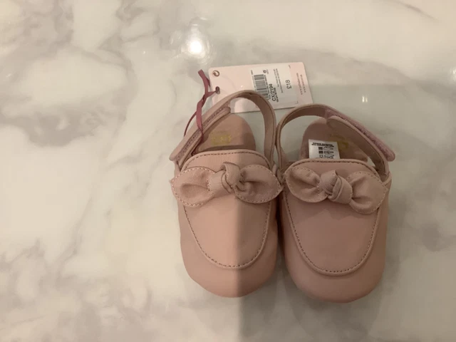 Girls Ted Baker Bow Shoes padders Toddler UK 4 eu 20.5 Pastel Pink,  BNWT 2