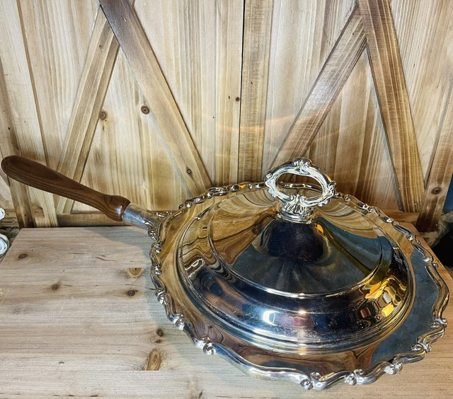 Vintage FB Rogers Co Silver Plated Covered Chafing Dish 11”