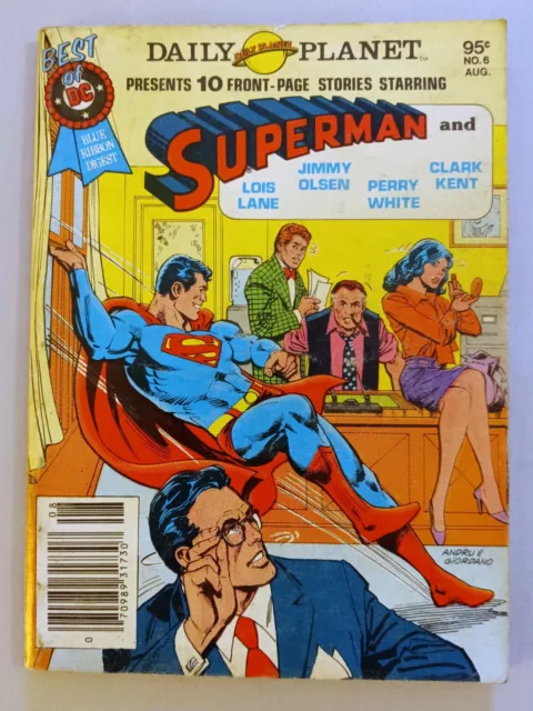 Best Of Dc Blue Ribbon Digest #6, Superman, Bronze Age, Fn, 1980