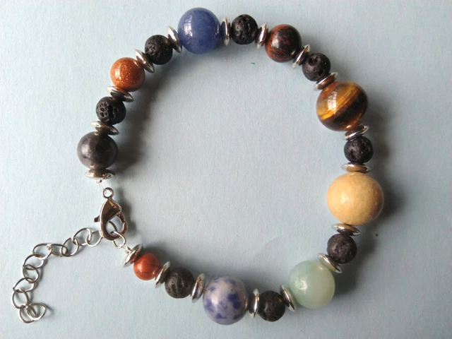 ROCKS MINERALS Planetary Gemstones Planet Bracelet Jasper Sodalite Rock Crystal