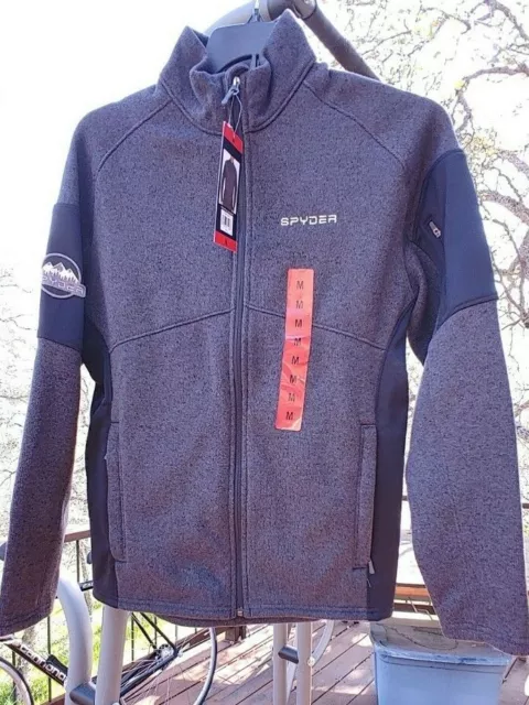 Spyder, Men's zip up sweater/ mid layer, medium, snowboard/ski gear