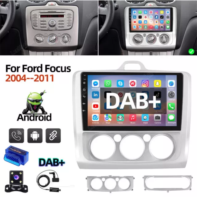 Mit DAB+ Android Autoradio Für Ford Focus MK2 MK II 2004-2011 GPS Navi + Kamera