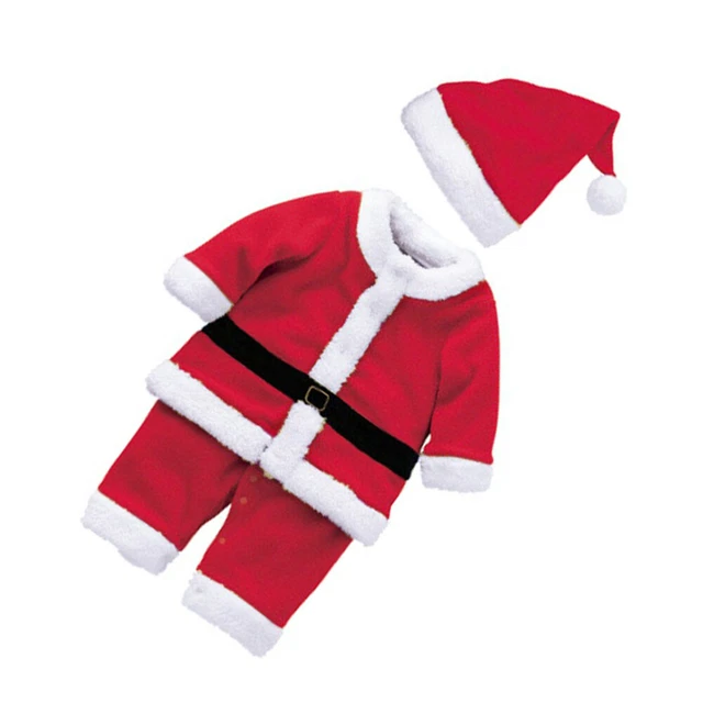 1 set costume da Babbo Natale bambini altezza 80 cm festa festa festa cosplay cappello e