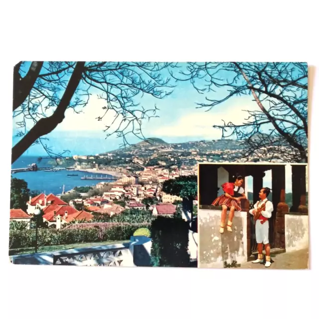 Vintage Postcard Funchal Madeira Western View City Water