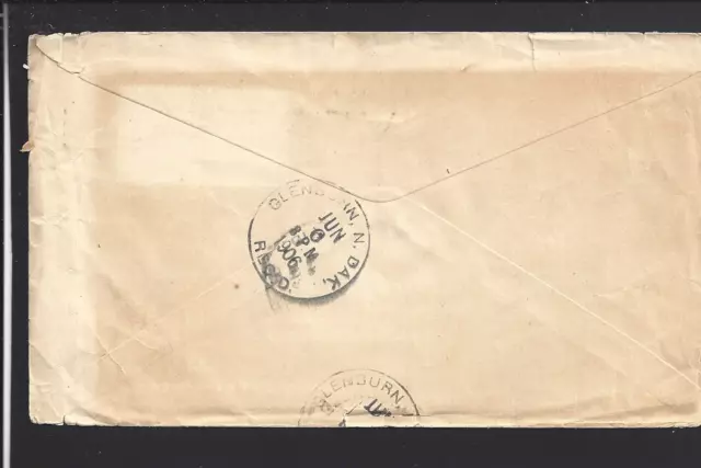 Butte,Montana 1906 Cover Flag Machine Cl, Silver Bow Co. 1894/Op. 2