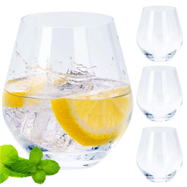 Verre à Whisky Boite Bois KANARS Carafe Et Verres à Whisky, 750 Ml Bouteille Avec 4x 320 Ml Verre à Whiskey Pour Scotch Coffret Verre A Whisky