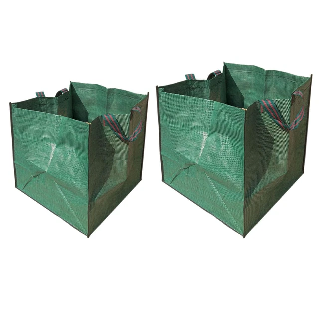 Sac à feuilles de jardin avec poignée, sacs poubelles de jardin, mauvaises