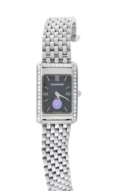 Ladies' Tourneau 1064 Steel Diamond MOP Quartz 20MM Watch - Broken Bracelet