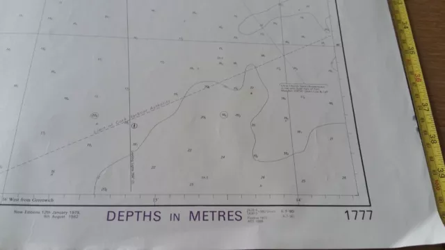 1990 Admiralty Nav. Map: 1777: Ireland. Port Of Cork Lower Harbour & Approaches 3