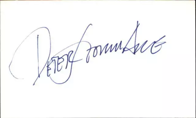 Peter Stormare Actor Fargo Signed 3" x 5" Index Card