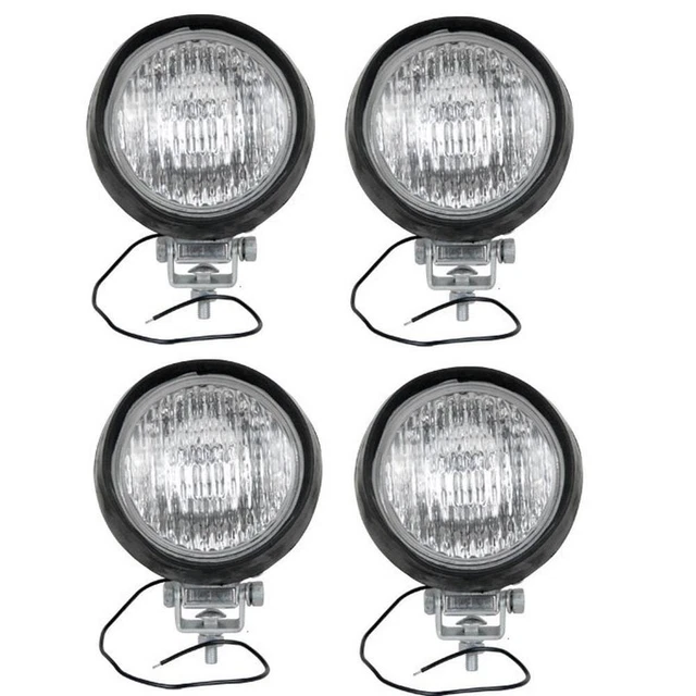 Four (4) Flood Lamp Lights Fits Allis Chalmers D17 D19 180 190 200