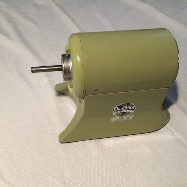 VINTAGE CHAMPION JUICER Motor 1/3hp No Power Cord Tested Good Made In