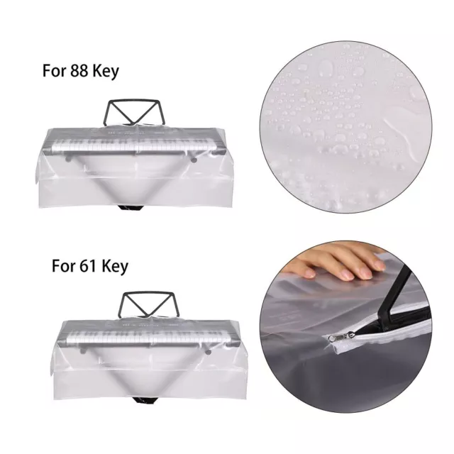 Dust Free Electronic Keyboard Dust Cover Suitable for Most 61/88 Key Keyboards