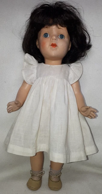 Poupée années 50 en Rhodoid 32cm yeux dormeurs - FR