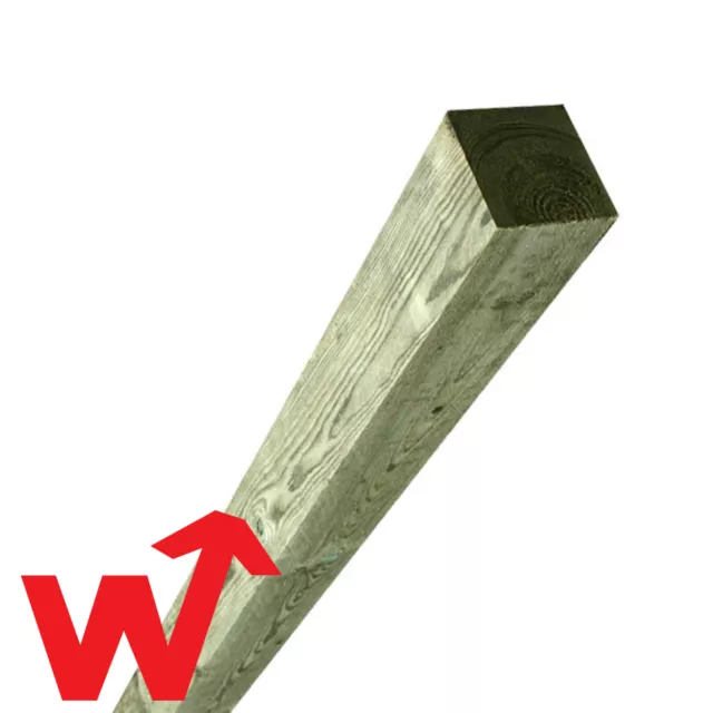 Fence Posts 3x3 4x4 | 75mm 100mm | Treated Timber Fencing Posts | Gate Posts