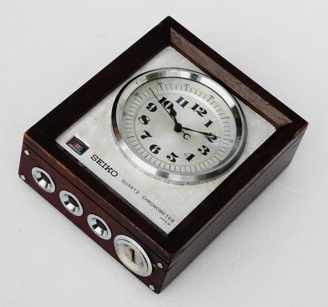 Seiko Japan Schiff Marine Navigation Quarz Chronometer QM-10 Seikosha Uhr 2