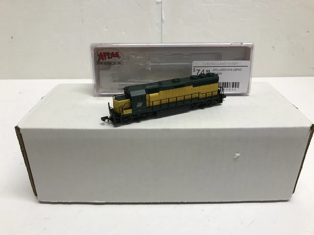 Atlas 48510 N Scale Chicago & North Western GP40 Diesel (No Number)