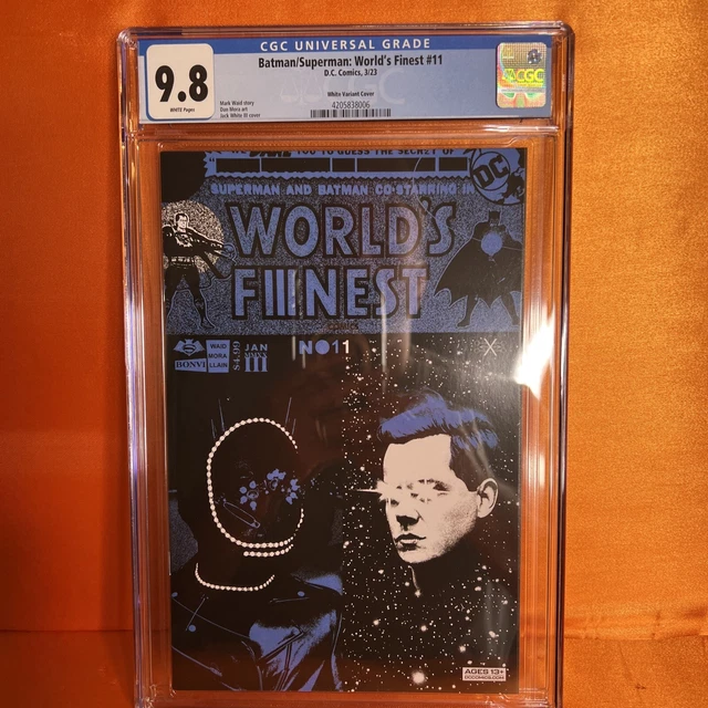 Batman Superman Worlds Finest #11 Jack White Stripes First Print Variant Cgc 9.8