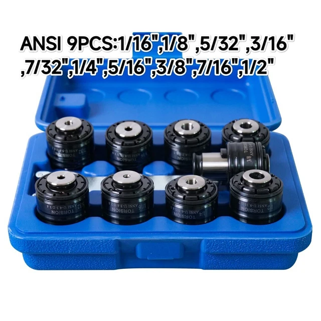 US STOCK GT12 ANSI Tapping Collets Applicable for Electric Tapping Machine M16R