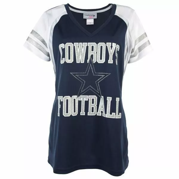 Dallas Cowboys Women's Friar Navy Jersey T-Shirt