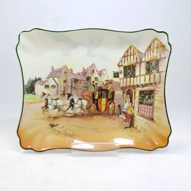 Royal Doulton Old English Coaching Scenes Plate Illustrated D6393 [Lot A]