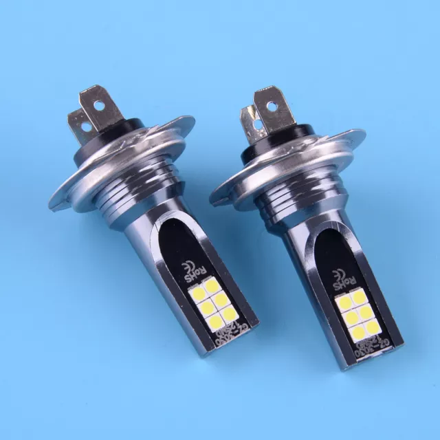 2x Super Bright H7 White LED Headlight Fog Light Lamp Bulb