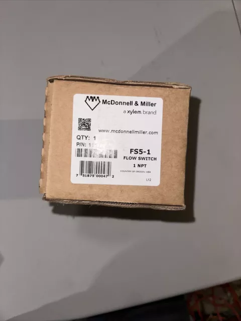 MCDONNELL & MILLER FS5-1 Switch,Flow 1 Inch NPT