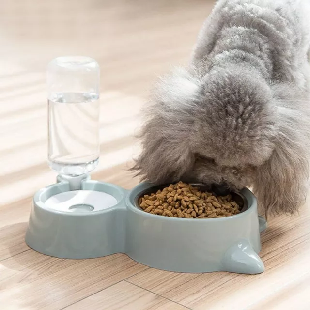 New Double Bowl Pet Water Fountain Automatic Food Feeder Dispenser Pet Supplies 2