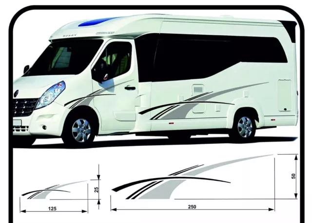 kit completo adesivi per CAMPER grafica vinile adesivi decalcomanie Set Camper