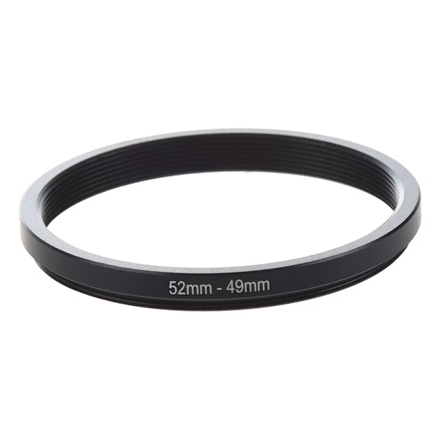 52mm-49mm 52mm a 49mm Adaptador Negro para Cámara M3V8