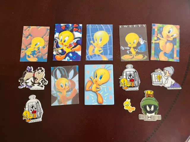 Lot of 13 Vintage Magnets- Looney Toons- Tweety Bird, Taz, Marvin, Sylvester