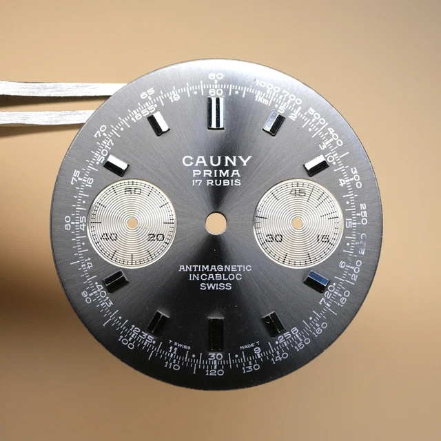 CADRAN LANDERON TYPE MILITAIRE POUR VALJOUX 7733 DIAMETRE 30MM N.O.S