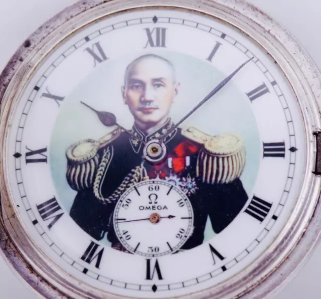 Antik Silber Omega Grand Prix Taschen Watch-Chinese General Chiang Kai Shek