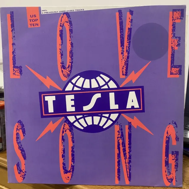 TESLA - Love Song 12” (1989) Original Vinyl 12” Maxi Single. Excellent Condition