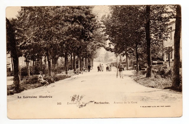 MARBACHE Meurthe et moselle CPA 54 l'avenue de la gare