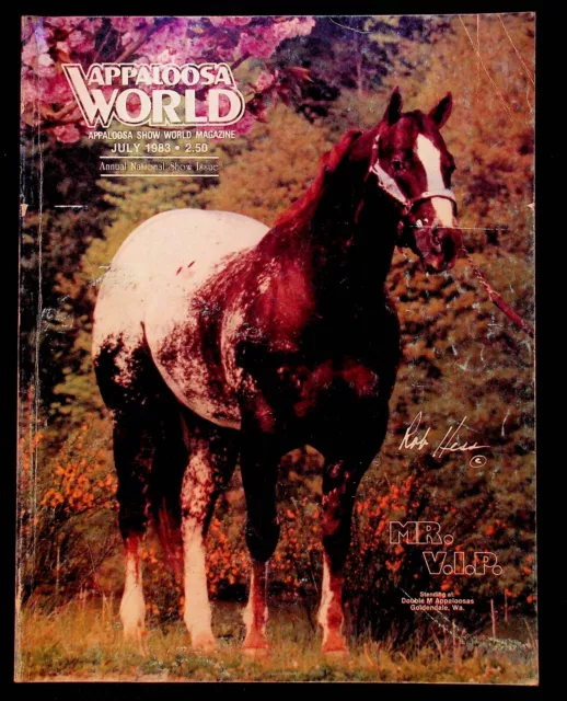 VINTAGE APPALOOSA SHOW World Magazine July 1983 Horses Double M ...