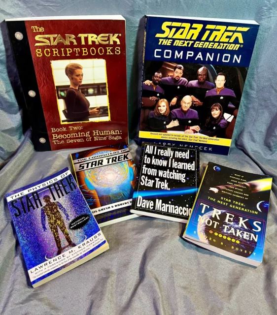 Star Trek Paperback Book Lot TNG Companion / Scriptbook Various Authors 90s