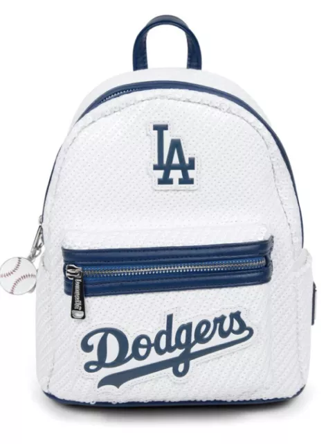 Loungefly MLB Los Angeles Dodgers Sequin Mini Backpack NWT ✨Limited Edition