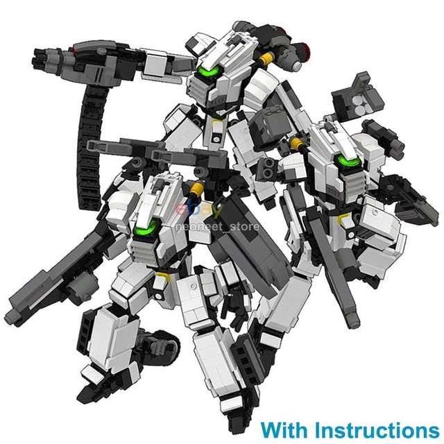 MOC MILITARY MECH Robot Android Army Rocket Machine Gun Cannon Weapon ...