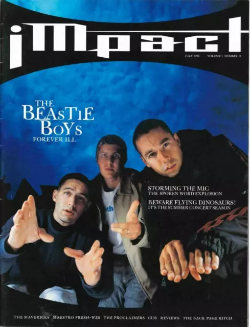 Impact Magazine July 1994 Beastie Boys Maestro Fresh-Wes Proclaimers Canada Gub