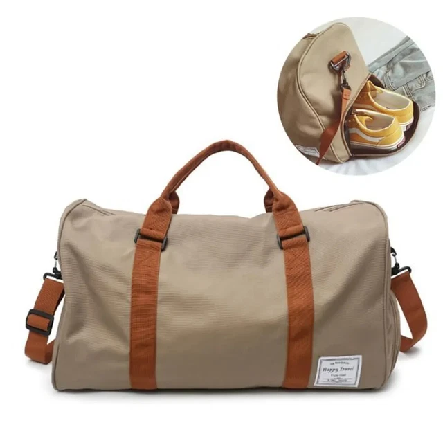 Sac De Voyage Week-end Grand Format – Cuir Imperméable – 51x25x27 Cm – Bretelles Réglables – Idéal Sport, Nuit, Affaires