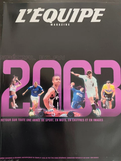 MAGAZINE L'ÉQUIPE SPÉCIAL Bilan 1999 numéro 921 Décembre 1999 EUR 5,00